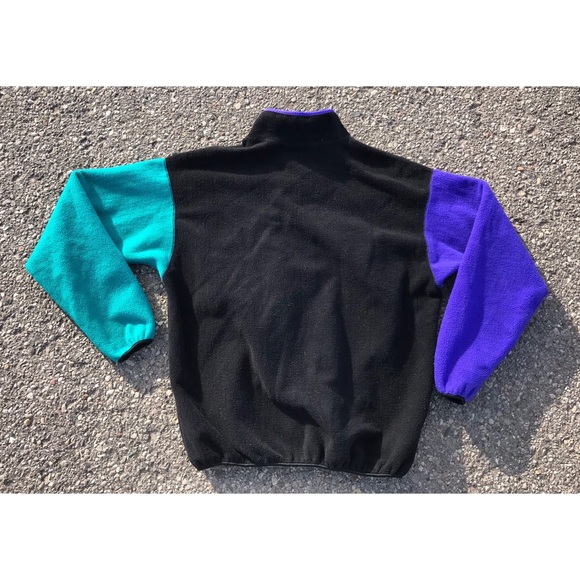 🌟SOLD🌟90’s Columbia Color-Block T-Snap Fleece - Picture 6 of 8